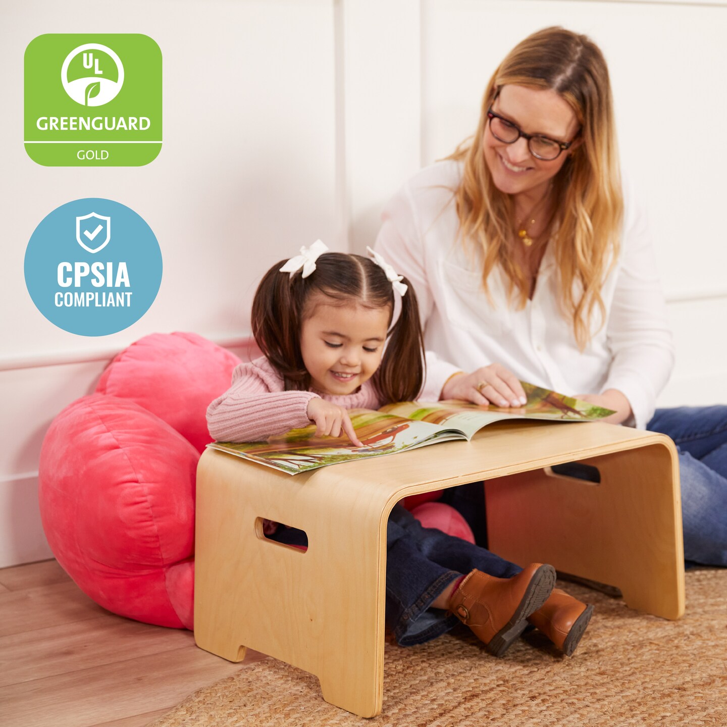 Bentwood Lap Desk with Handles, Activity Table