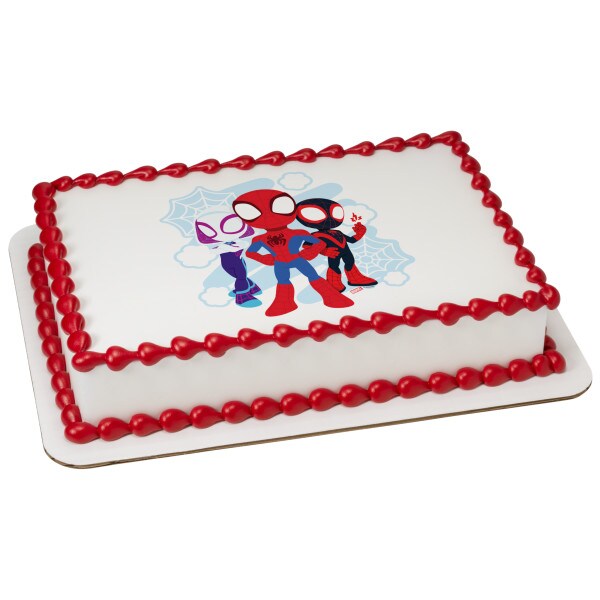 Marvel Spidey and His Amazing Friends Edible Cake Topper Image 1/4 sheet
