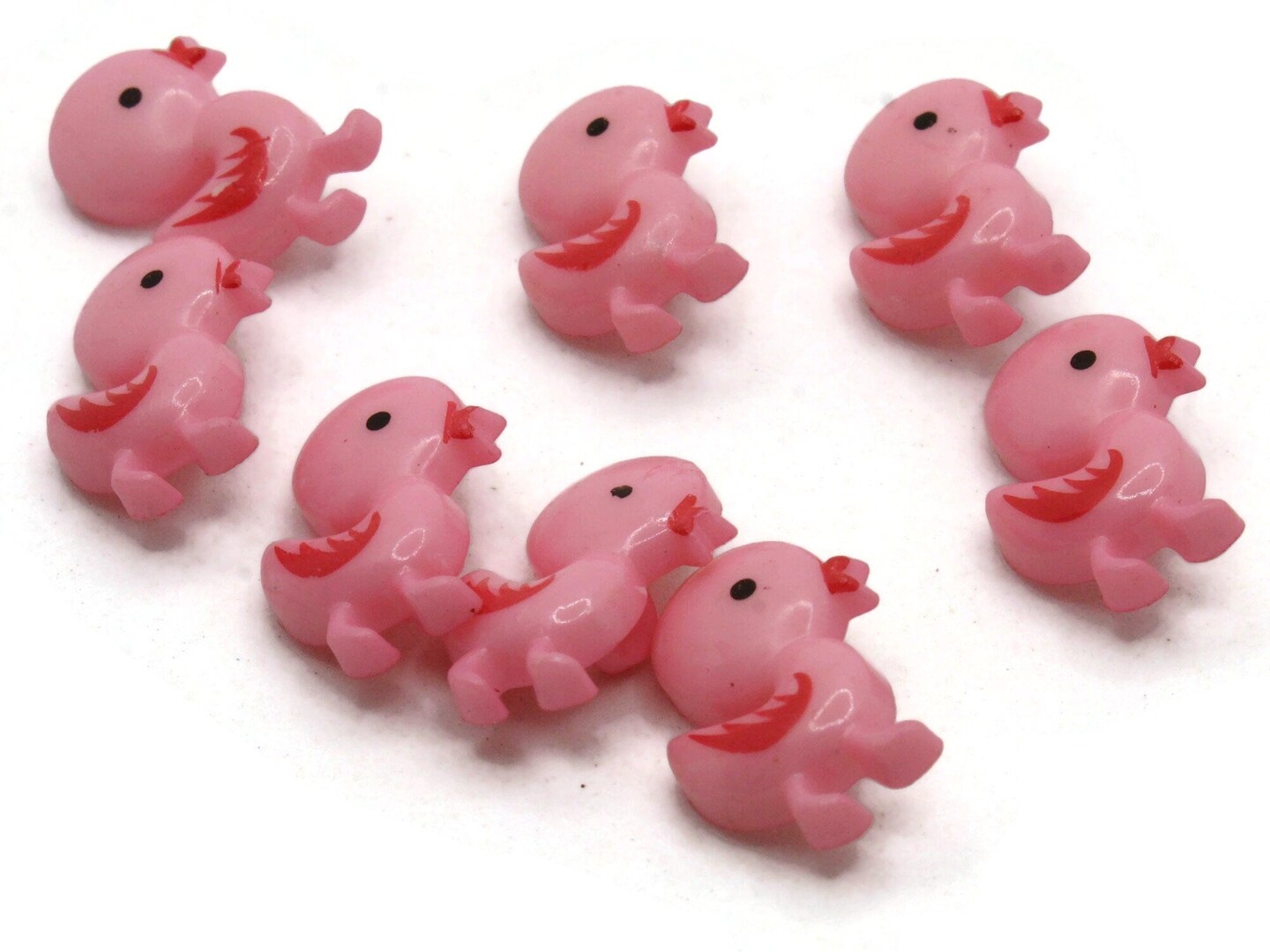 8 21mm Light Pink Duck Plastic Shank Bird Buttons Retro Animal Buttons