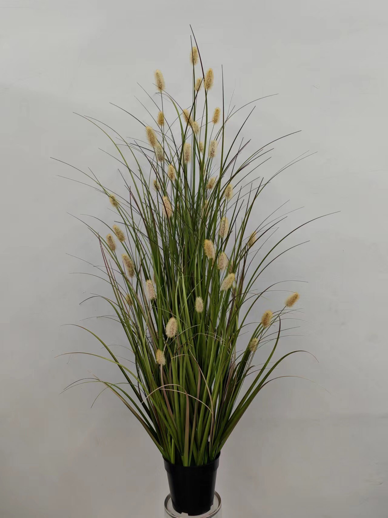Lush 24-Inch Artificial Grass Bush with Lifelike Buds - Indoor/Outdoor Faux Greenery Decor, Perfect for Home and Garden, Floral Home by Artificial Flowers
