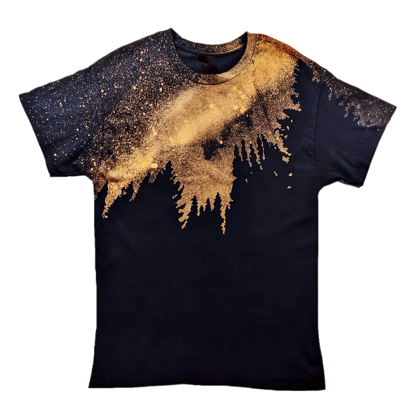 Bleached Out Forest Sky Tee - Custom Acid Wash T Shirt