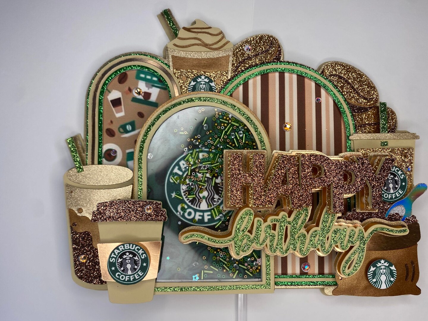 Starbucks Cake Topper Coffee Cake Topper MakerPlace by Michaels