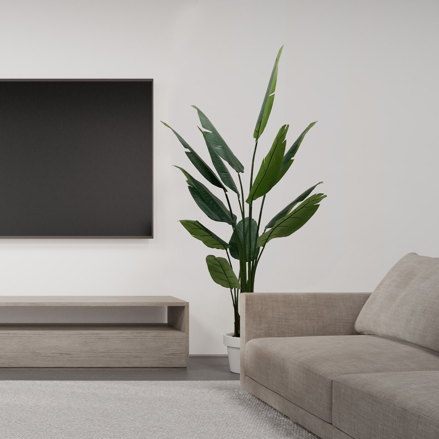7-Foot Artificial Bird of Paradise Plant | Lifelike Tropical Faux Foliage for Home &#x26; Office D&#xE9;cor | Low Maintenance and Stunning Statement Piece | Floral Home by Artificial Flowers