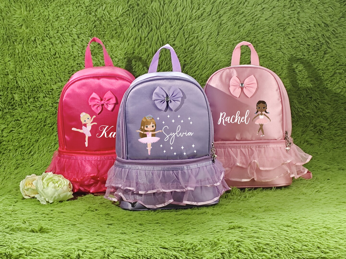 Personalized Princess Ballerina Backpack,Custom Nylon Backpack For ...