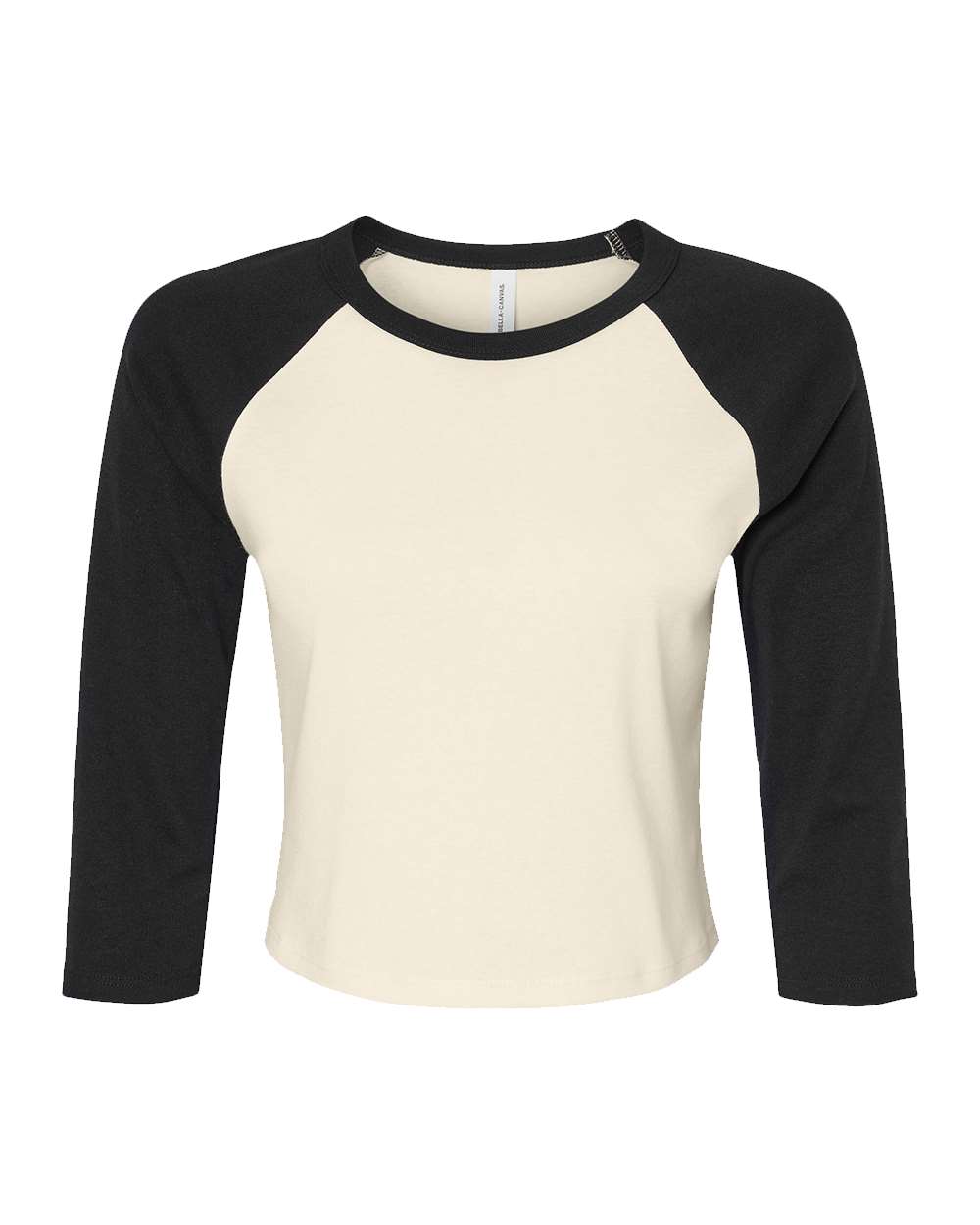 BELLA + CANVAS® Women's Micro Rib Three-Quarter Raglan Baby Tee