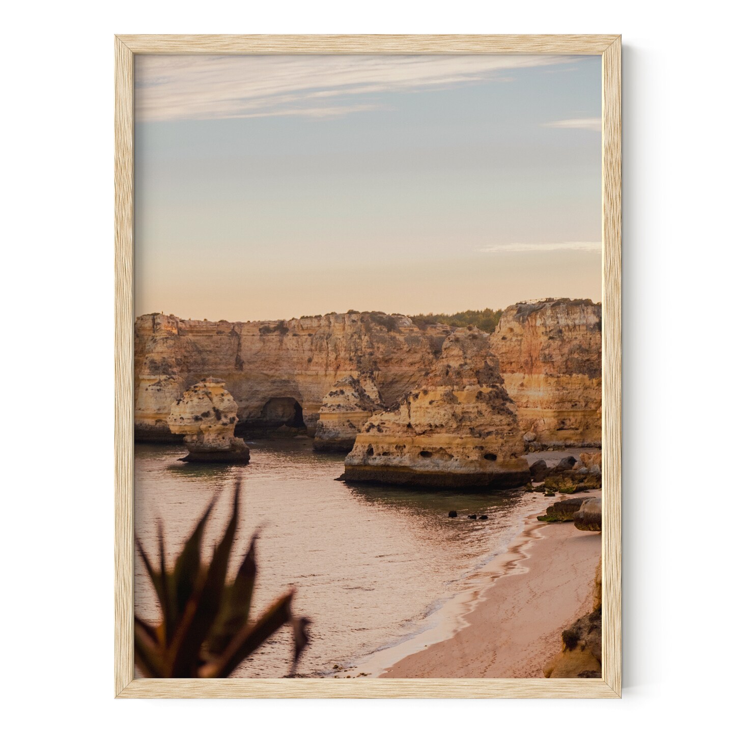 Natural Oak Wood Picture Frame By Haus and Hues