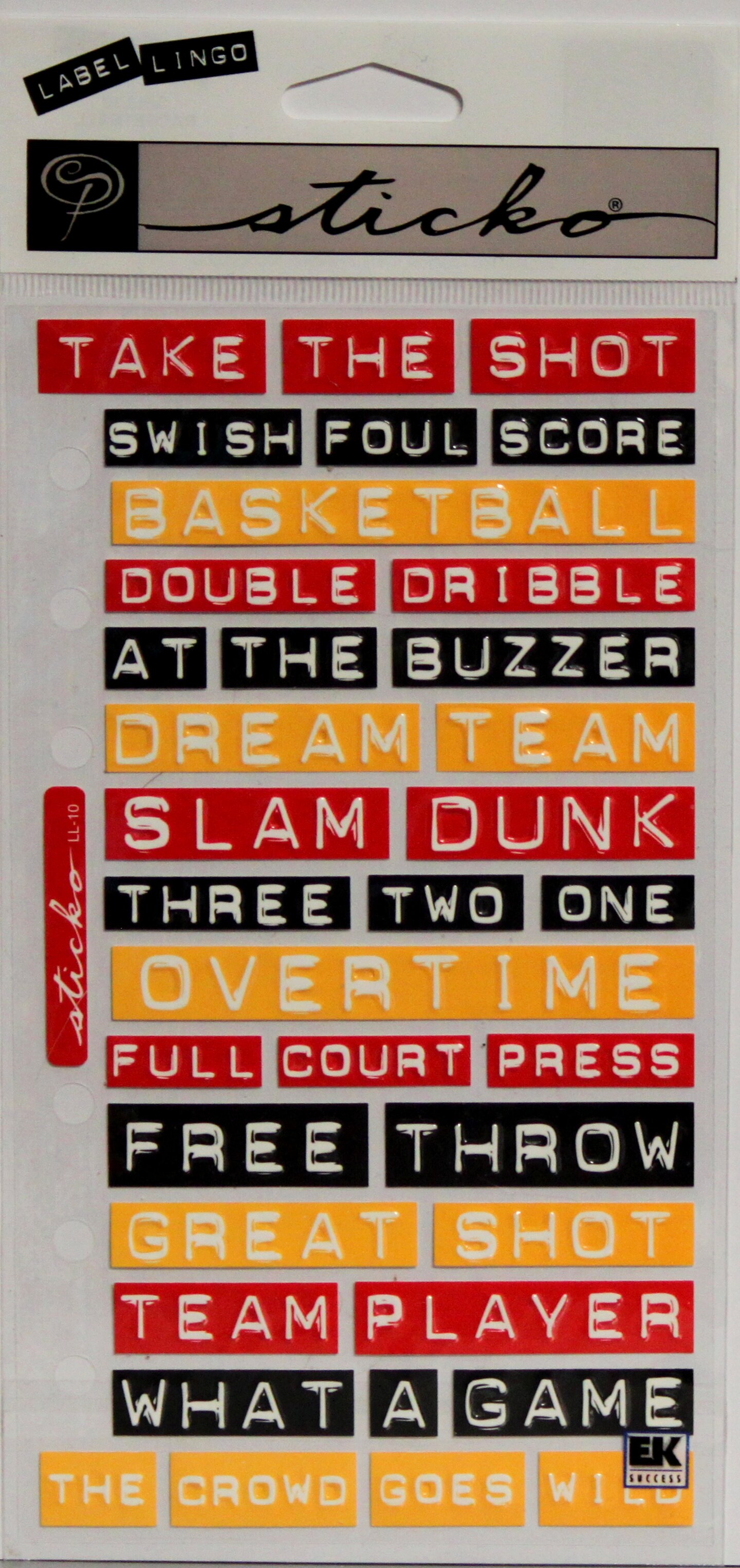 Sticko Basketball Dimensional Stickers