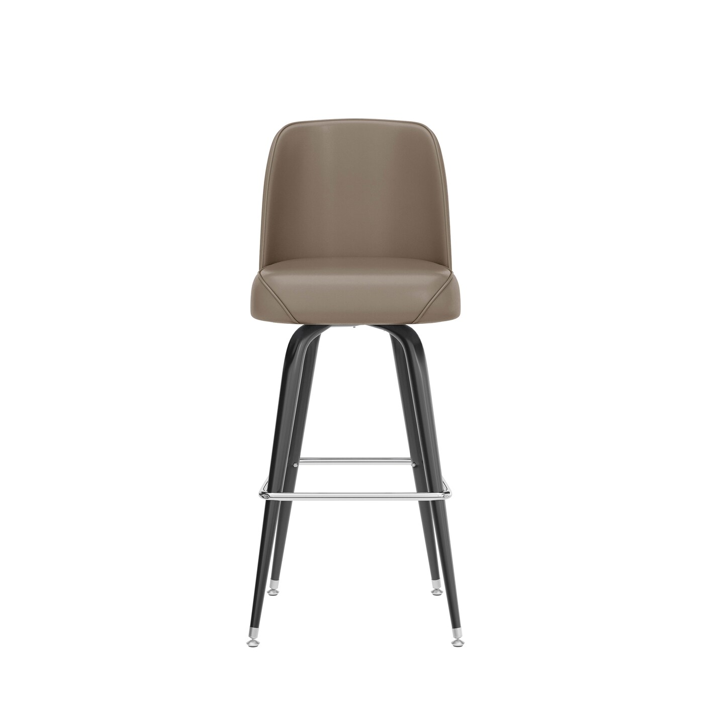 Emma and Oliver 2 Pack Metal Barstool with Swivel Bucket Seat