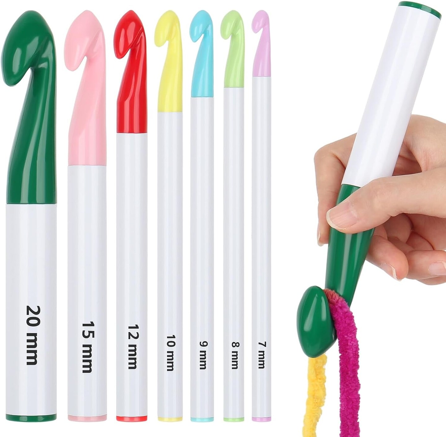 7pcs Huge Crochet Hook Set