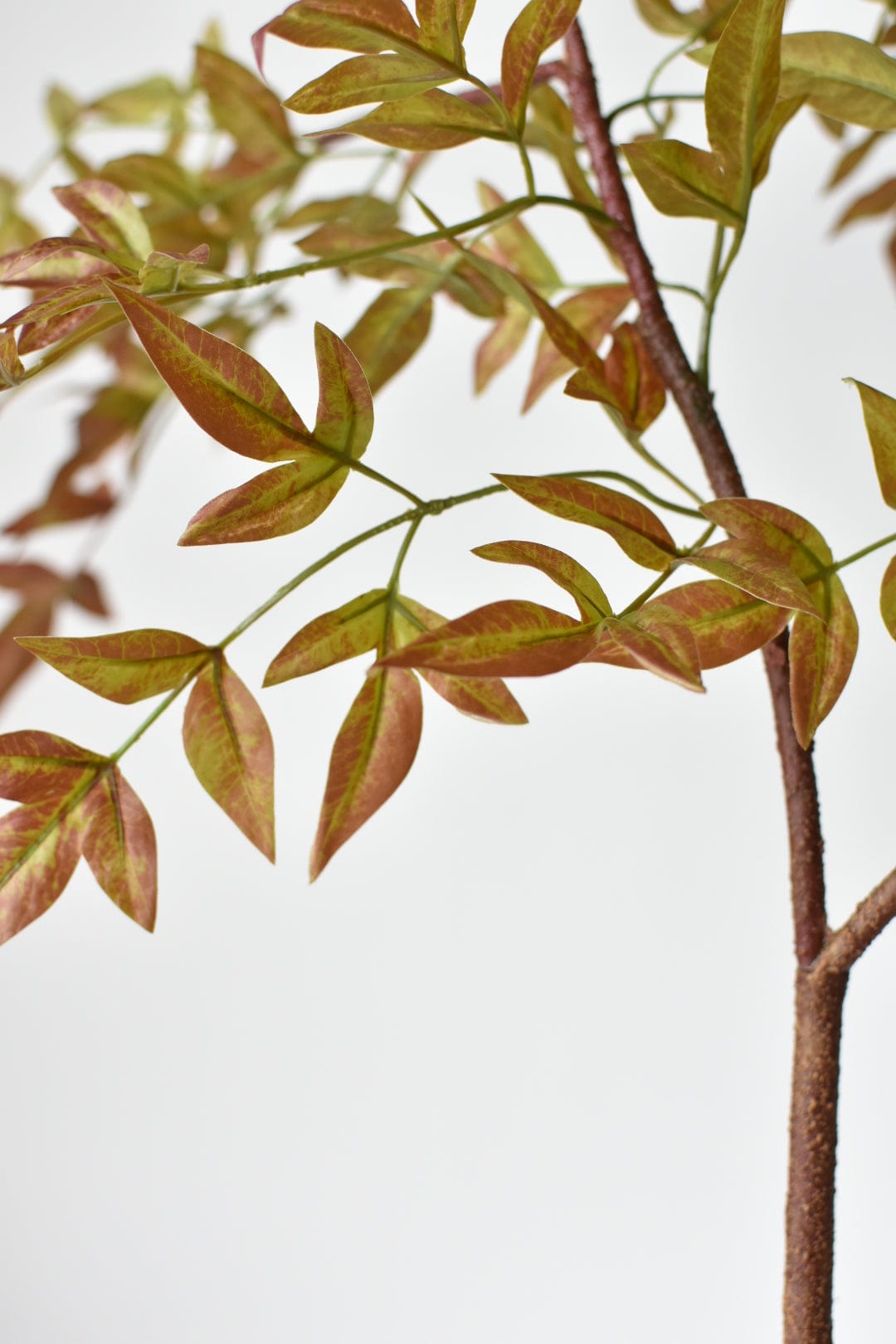 40&#x22; Faux Nandina Fall Foliage - Green/Burgundy