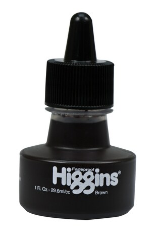 higgins brown india ink