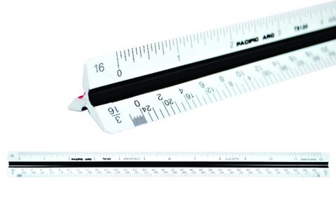 ARCHITECT TRIANGULAR SCALE PLASTIC 12 INCH
