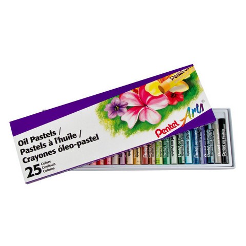 PENTEL ARTS OIL PASTELS 25 COLOR SET