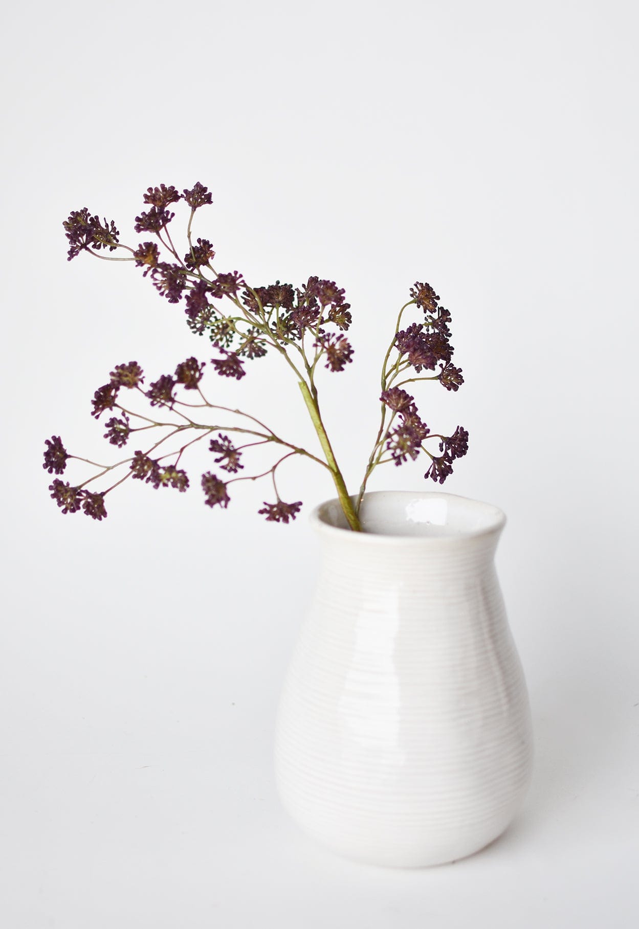 16&#x22; Faux Purple Soft Sedum Berry Stem