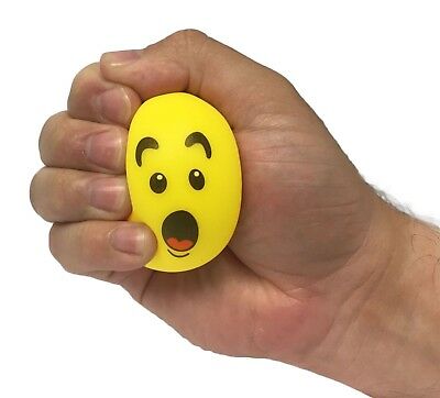 Big Mo&#x27;s Toys Stress Balls - Emoji Sensory Stress Reliever Fidget Toy Stretch Ball for ADD / ADHD - 4 Pack