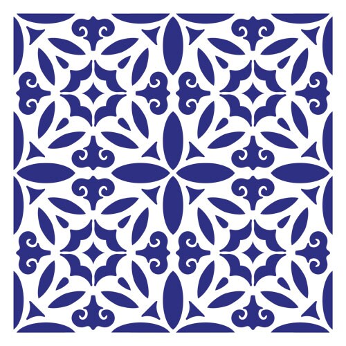 Old World Tile Wall & Floor 12 x 12 Stencil | 3801 by Designer Stencils | Pattern Stencils |