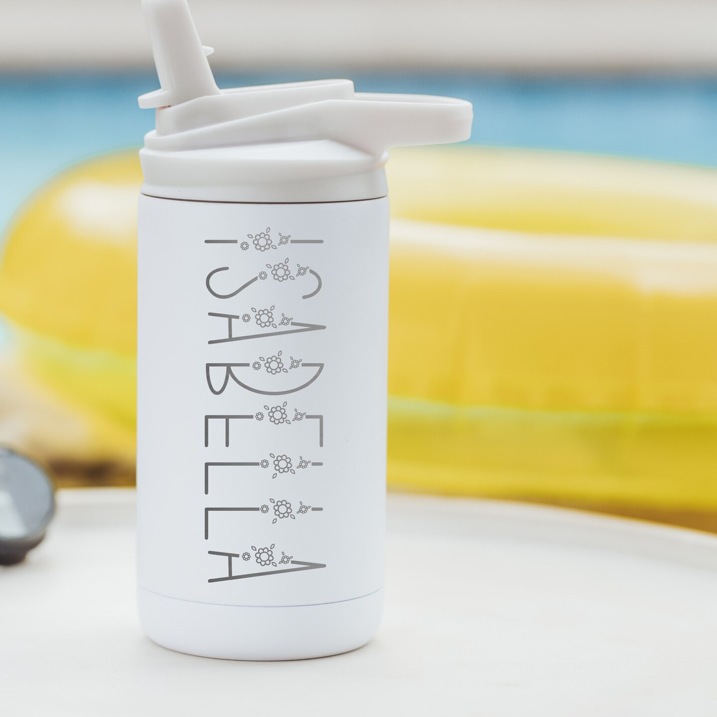 Personalized Kids Water Bottle with Straw, 12 oz Stainless Steel Custom  Laser Engraved for Boys and Girls for Daycare or Summer Camp | MakerPlace  by Michaels