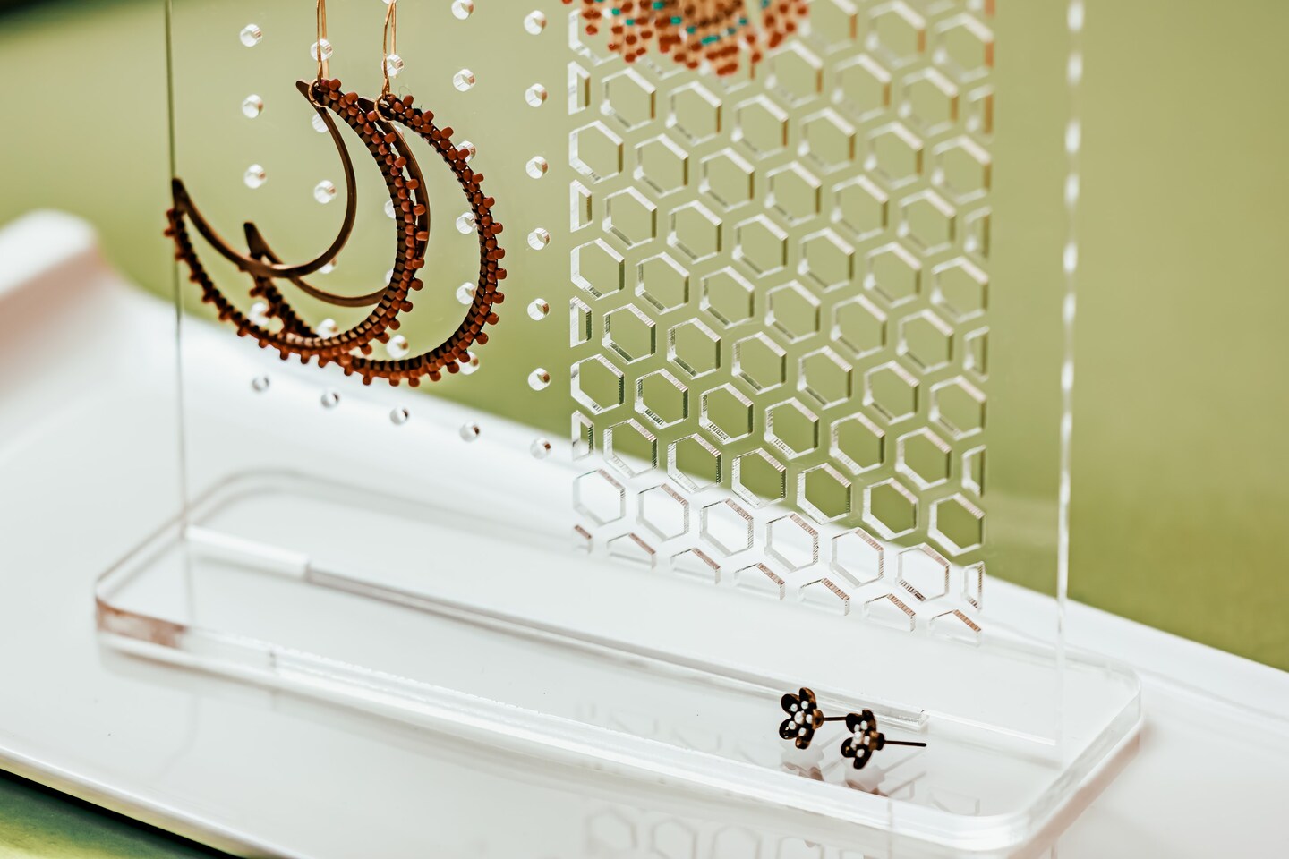 Earring holder acrylic discount