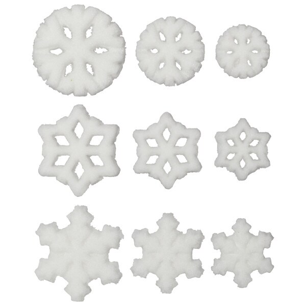 Snowflake Assortment Dec-Ons&#xAE; Decorations 12ct