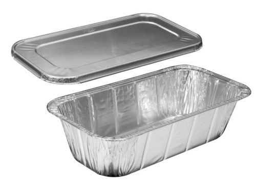 Third-Size Deep Aluminum Foil Steam w/ Foil Lids