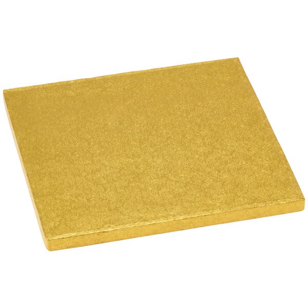 8&#x22; Square Gold Foil Cake Board 5ct