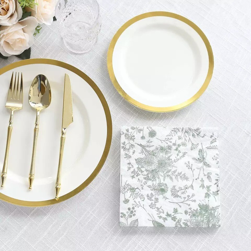 Floral Dinner Paper Napkins