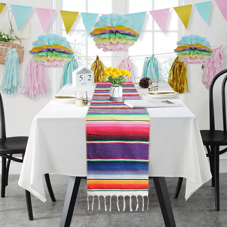 2-Pack Mexican Serape Table Runners