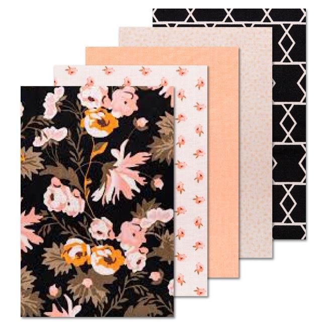 Cricut Designer Fabric Sampler Apricot &#x26; Persimmon