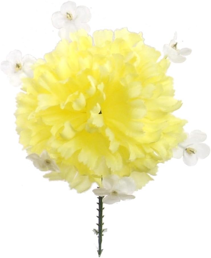 Box of 100 Artificial Carnation & Gysophila Flower Picks 5" Long 4