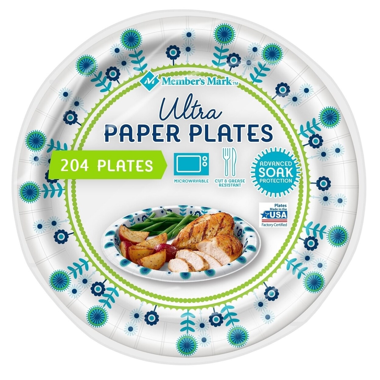 Member's Mark 10 1/16 in Ultra Plates, 204 Count