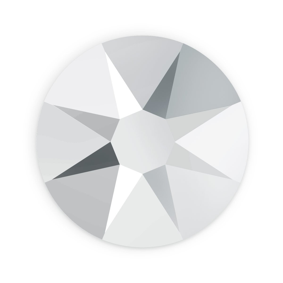 Swarovski 2088 7mm Crystal Light Chrome Xirius Flat Back (Package of 5)