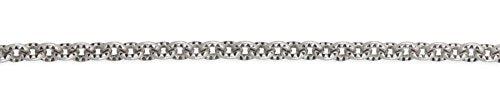 Textured Link Chain 2.4x2.6mm Antique Silver Plated (Priced per Foot) -