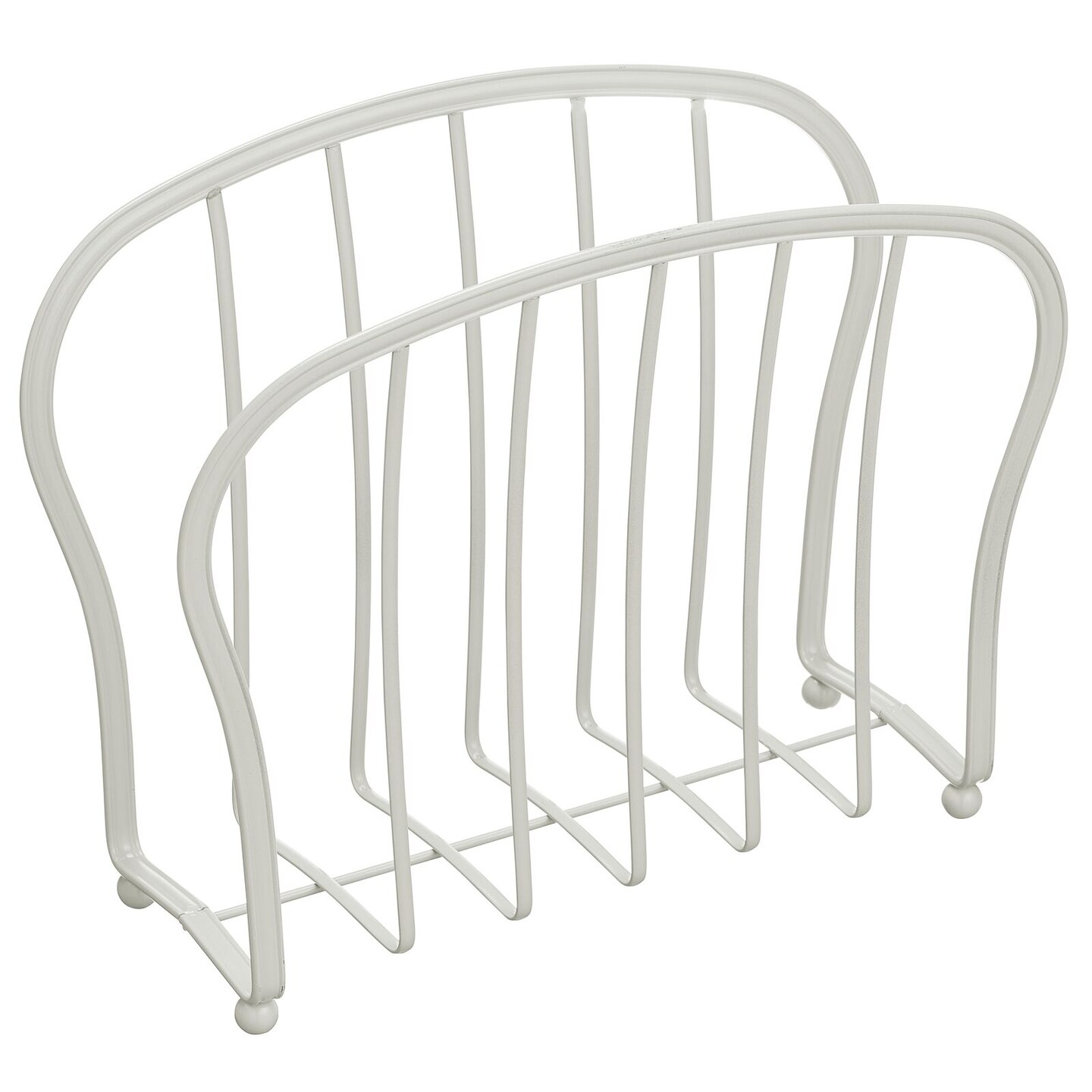 mDesign Metal Standing Rack Magazine Holder for Bathroom