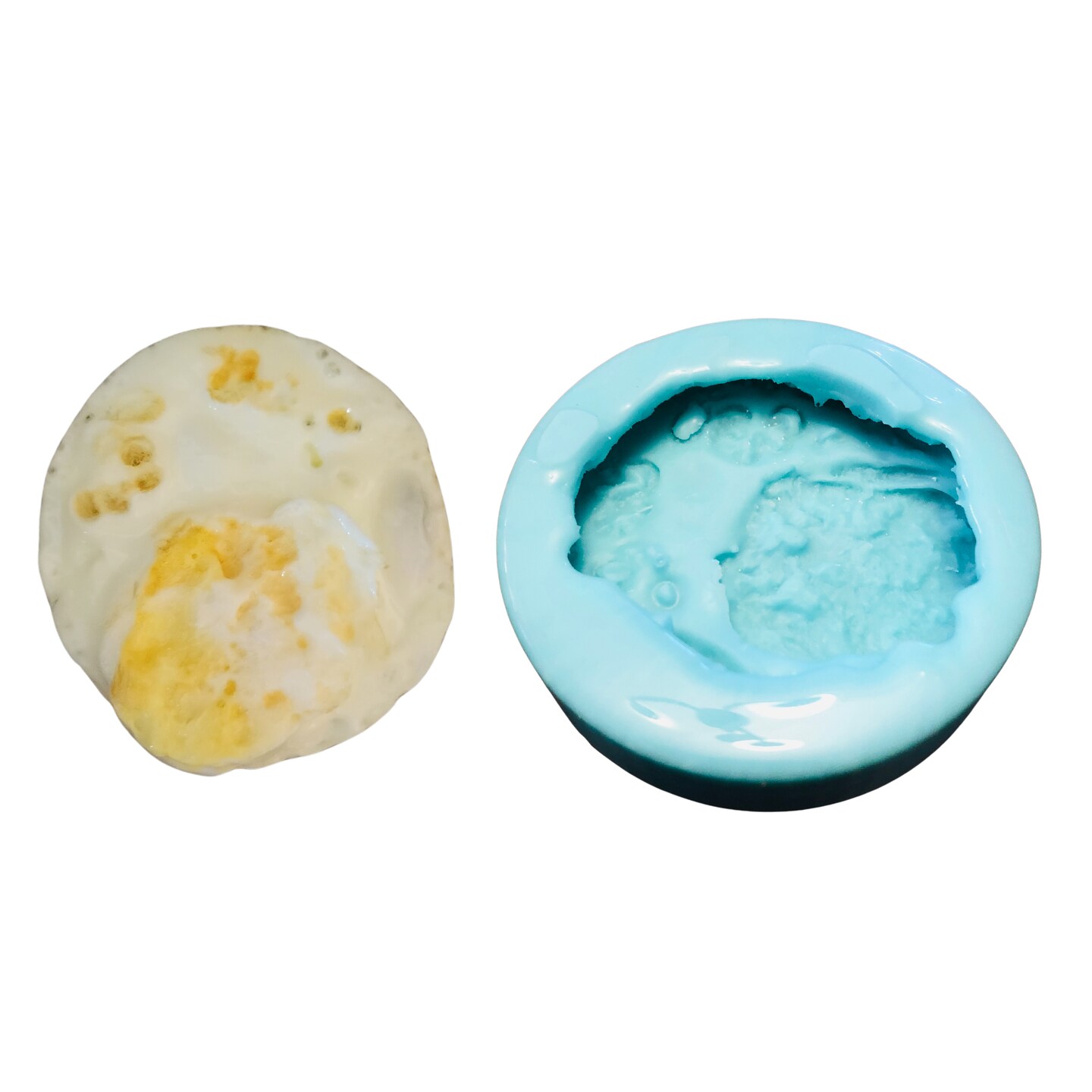1pc Fried Egg Silicone Mold Food Shape Mold for Soap | Wax | Resin Castings.| Not Food Grade