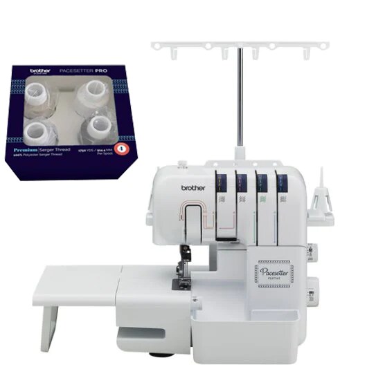 Brother Pacesetter PS3734T Serger Sewing Machine With Thread Cones Bundle