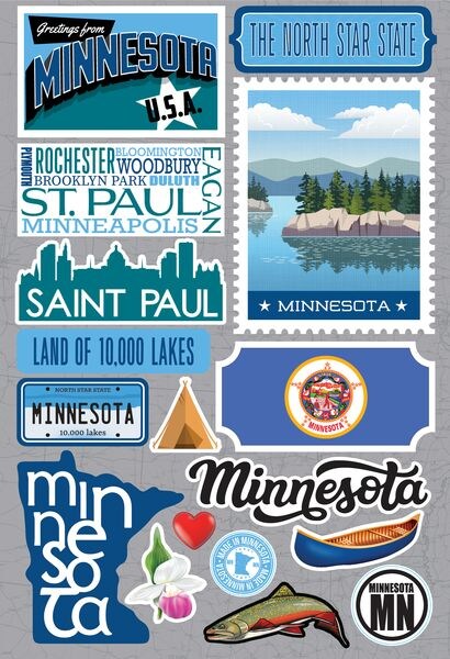 Reminisce Minnesota Stickers