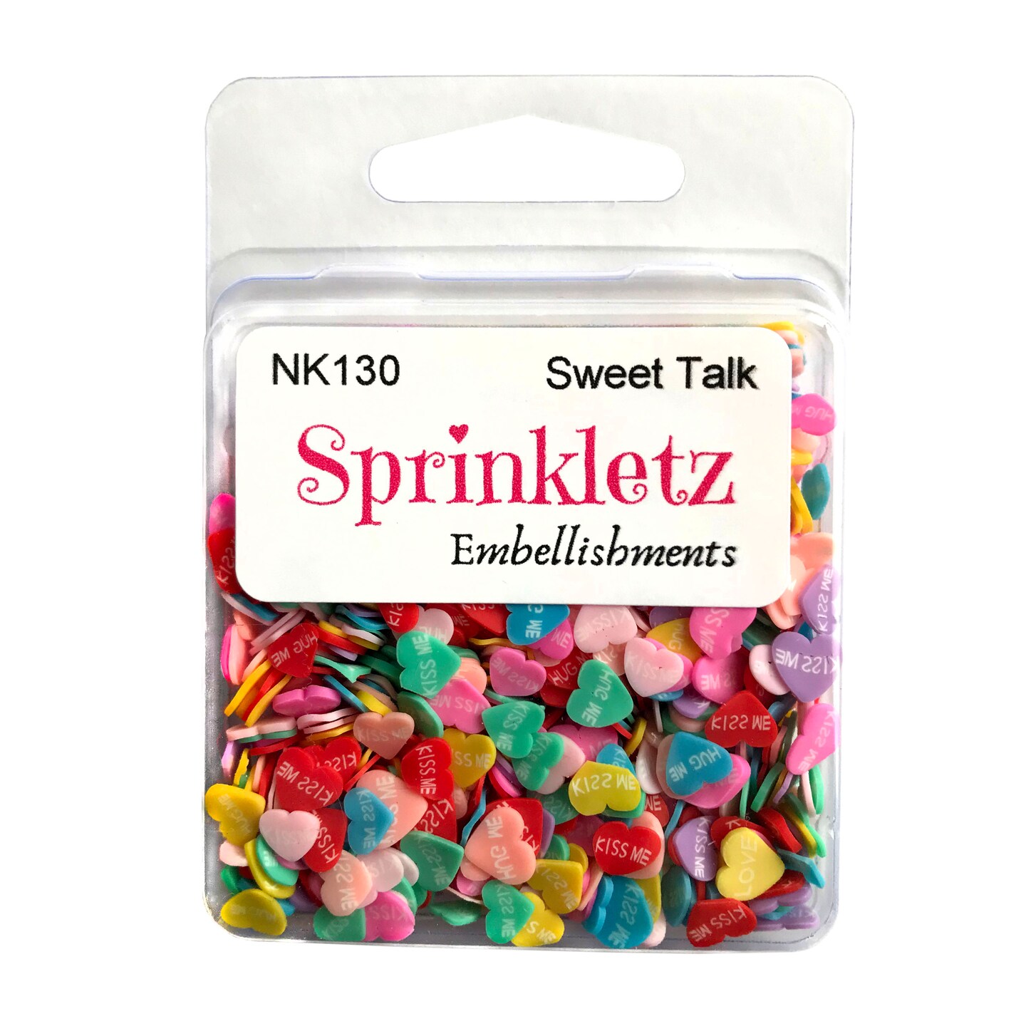 Buttons Galore Colorful Polymer Clay Embellishments for Craft Scrapbooks Cardmaking (Sweet Talk, 1,800 Pieces - 36 Grams)
