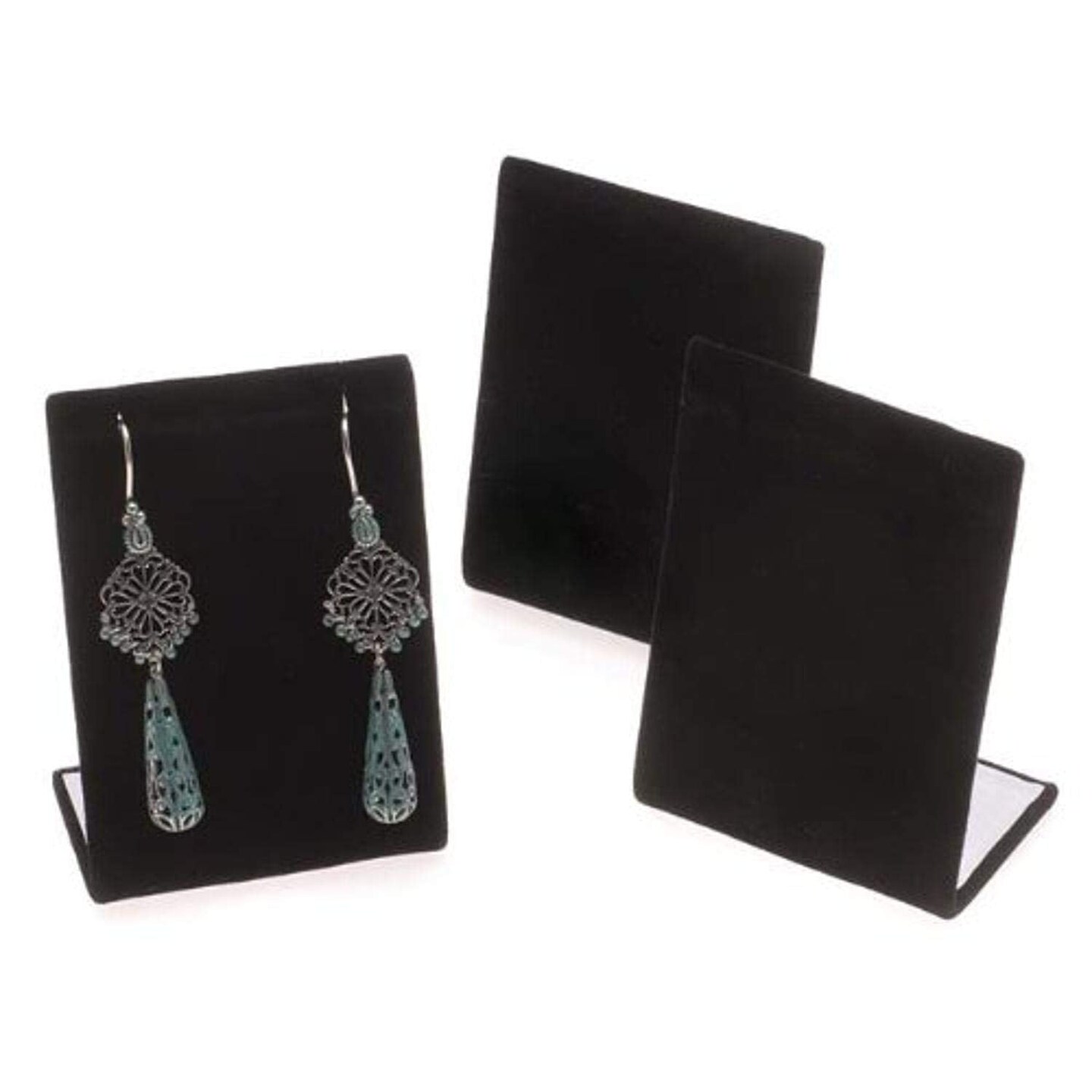 JewelrySupply Earring Jewelry Display Stand Black 3 Piece