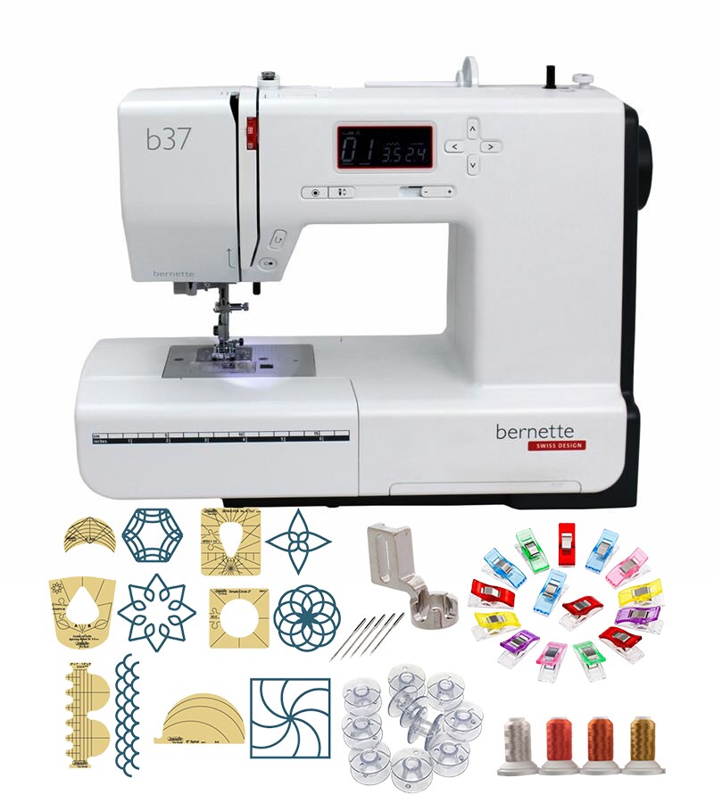 Bernette b37 Sewing Machine With Quilters Bonus Package
