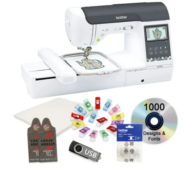 Brother SE2000 Built-In Embroidery Designs