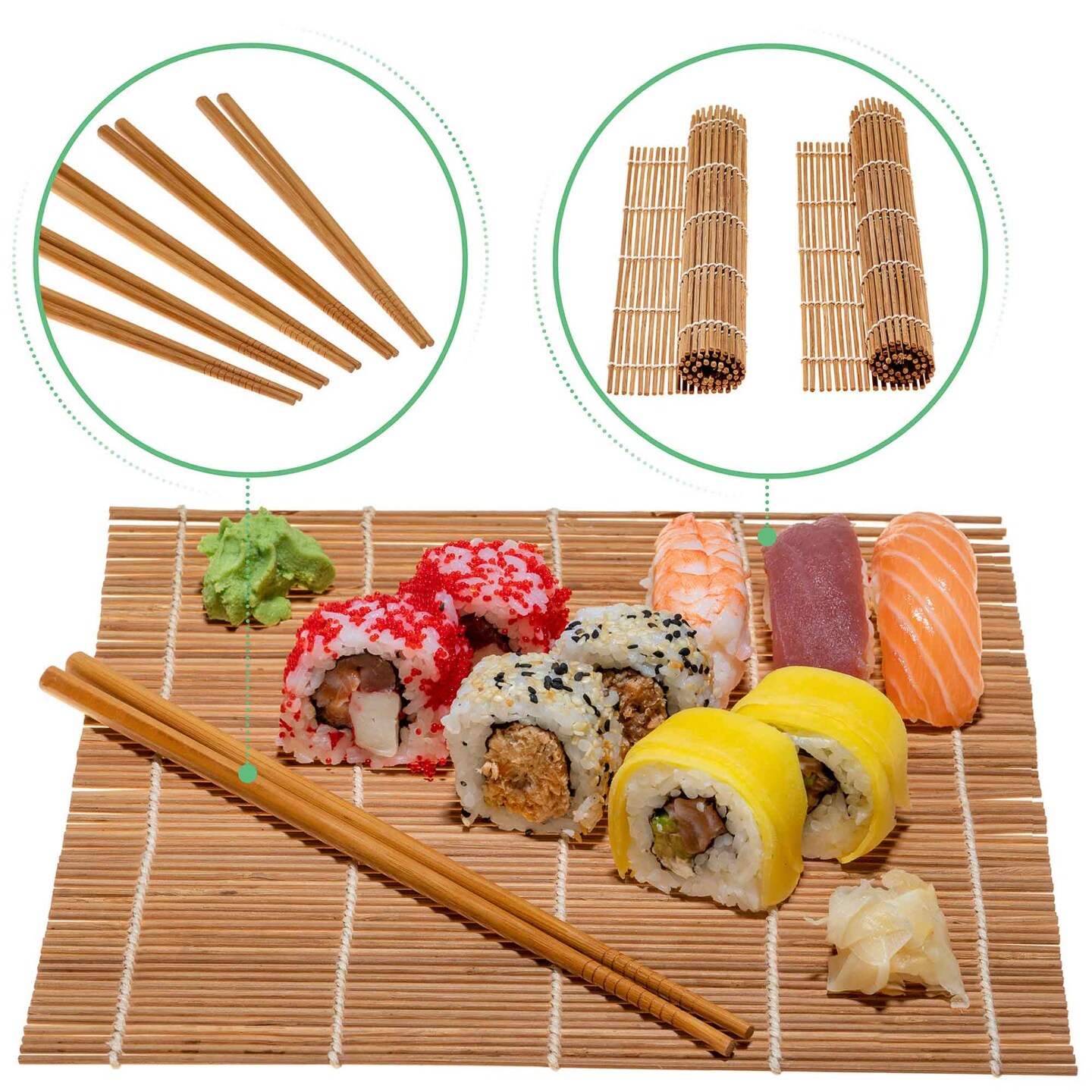 Buy Wholesale China Bamboo Sushi Rolling Mat Sushi Making Kit Diy Bamboo  Sushi Maker Set Sushi Rice Sushi Making Kits Roll Cooking Tools & Sushi  Maker at USD 1.9