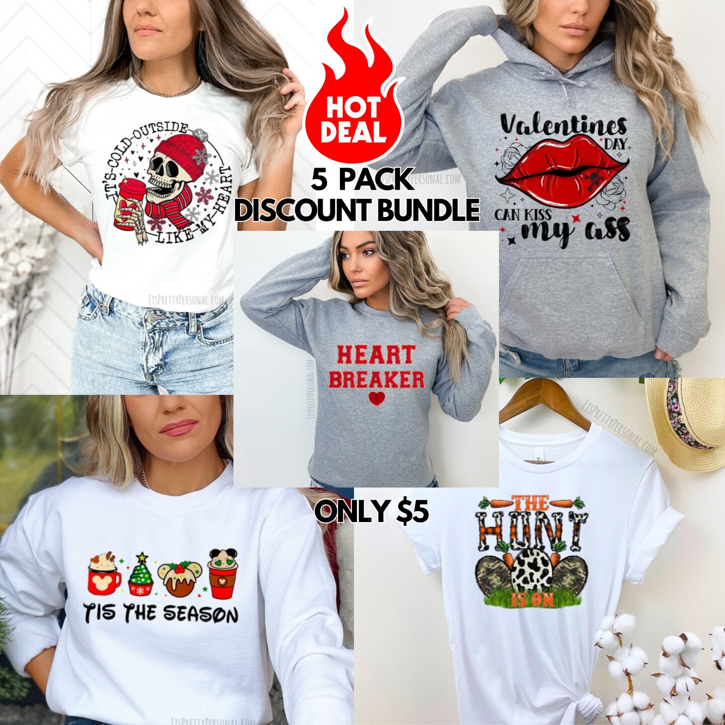 DISCOUNT 5 PACK DTF BUNDLE!