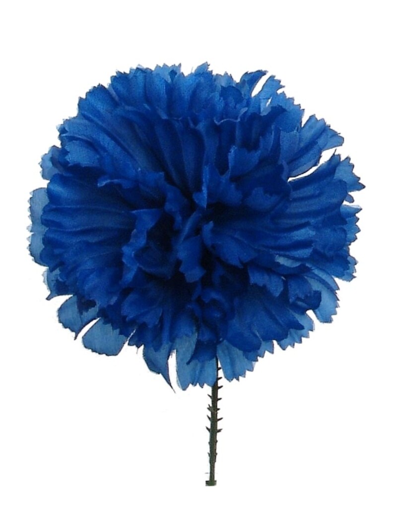 Royal Blue Carnation Picks Set of 100, 5" Stems, 4.25" Wide, Floral