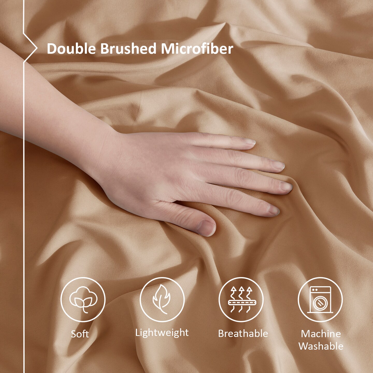 Nestl Double Brushed Microfiber Duvet Cover Set