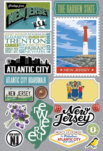 Reminisce New Jersey Stickers