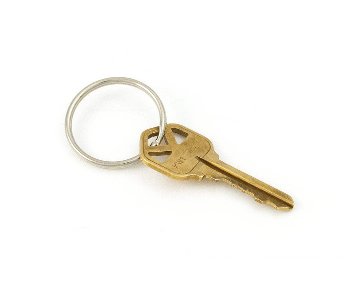 JewelrySupply Key Rings 32mm Split Ring Silver Color (Package of 10)