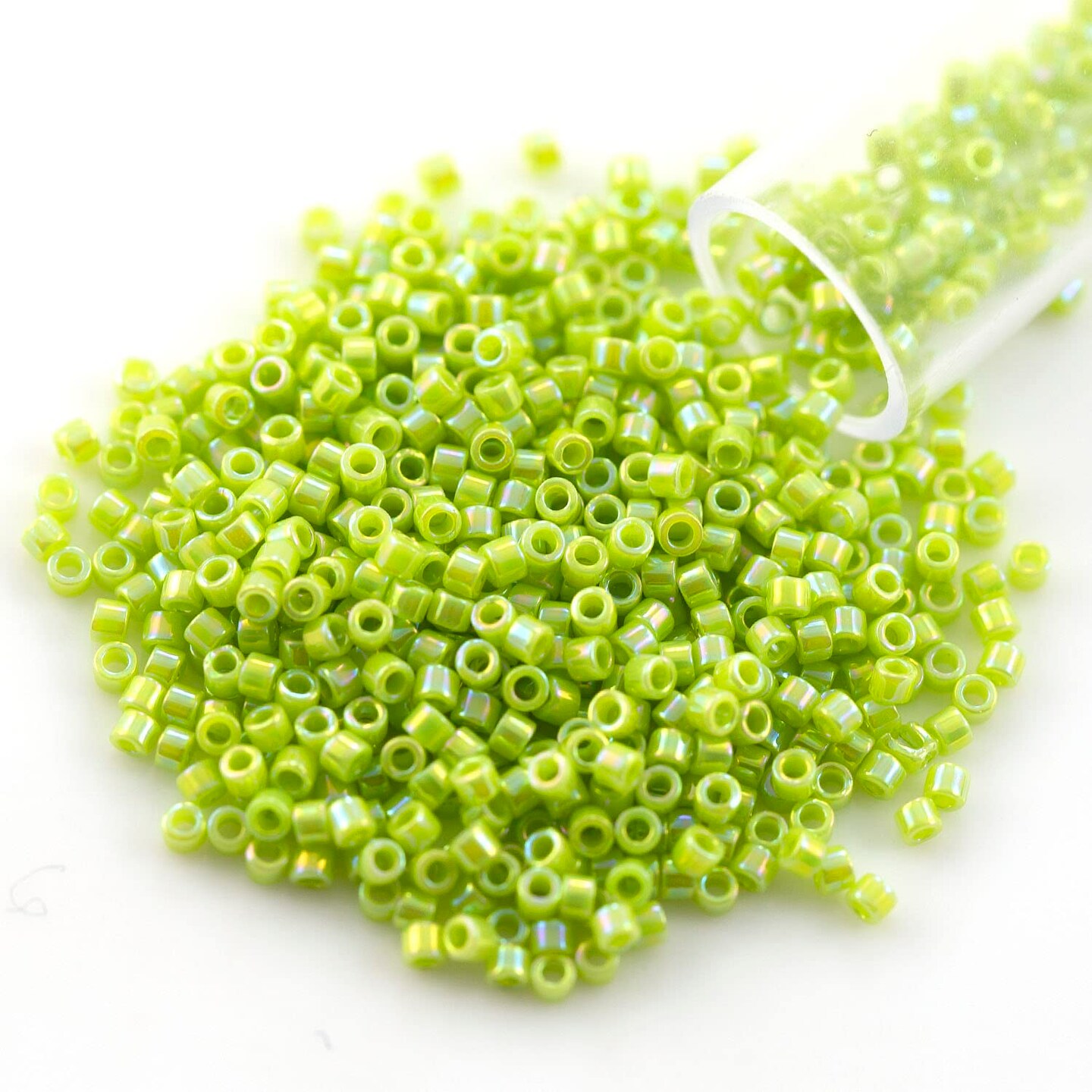 Miyuki Delica Seed Bead 11 0 Opaque Lime AB