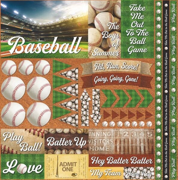 Reminisce Baseball 2 Elements Stickers | Michaels