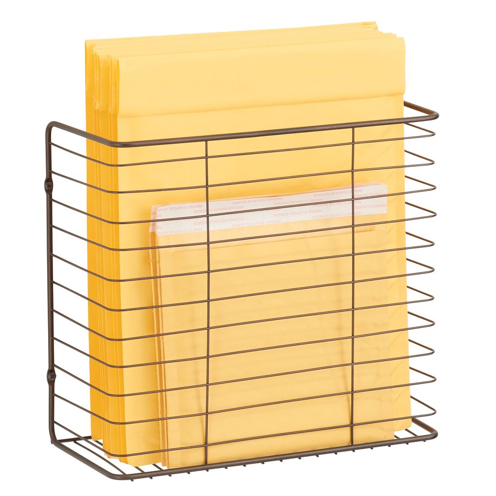 mDesign Wide Metal Wall Mount Storage Organizer Display Shelf Michaels