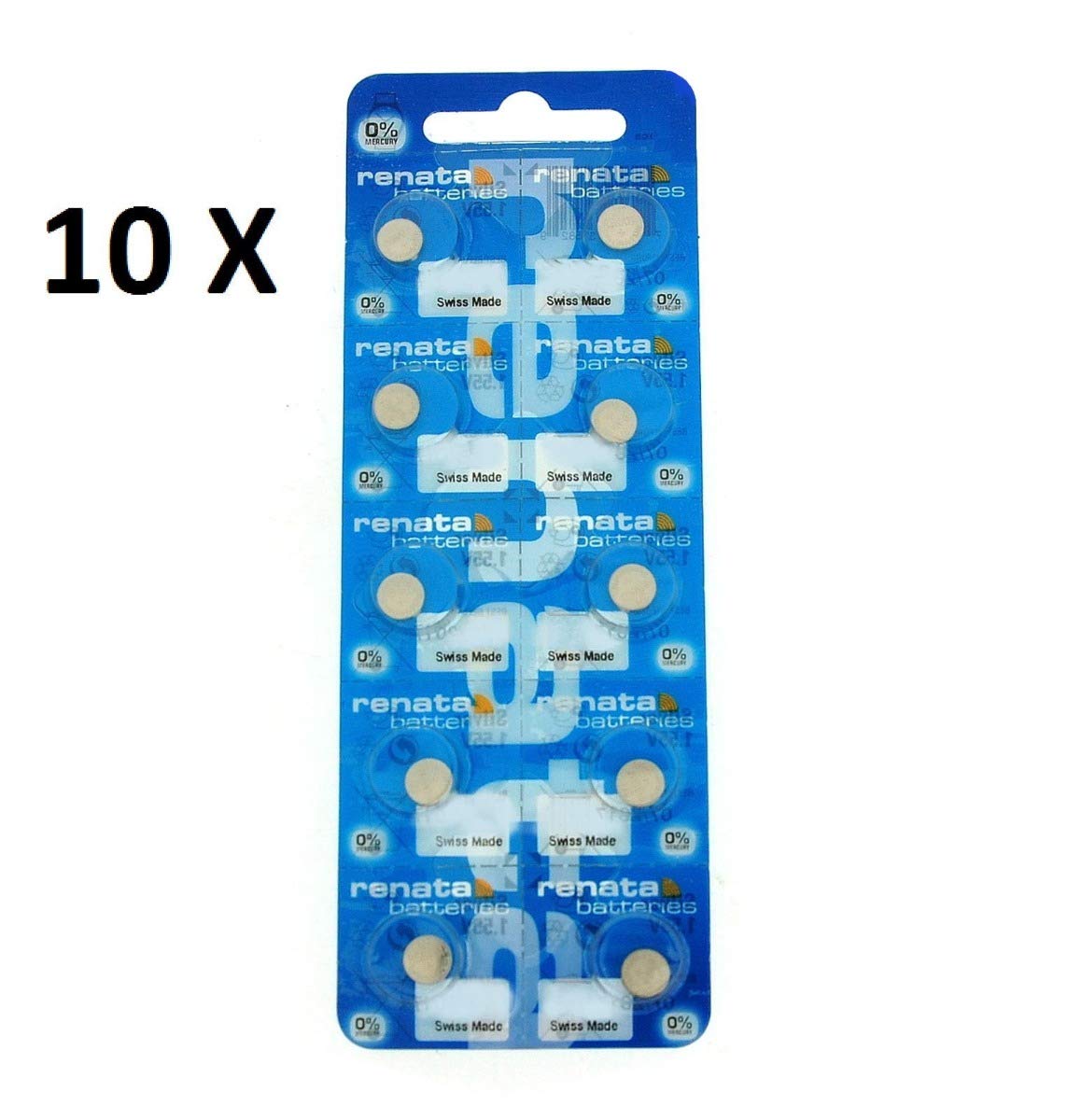Renata 10 X 397 Swiss Made Lithium Coin Cell Battery Sr726Sw